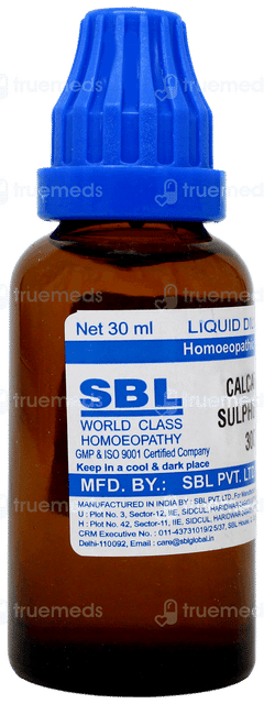 Sbl Calcarea Sulphurica 30c Dilution 30ml