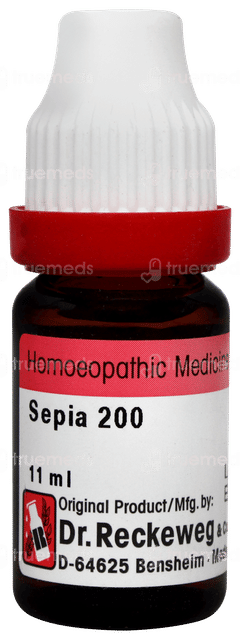 Dr Reckeweg Sepia 200 Dilution 11ml