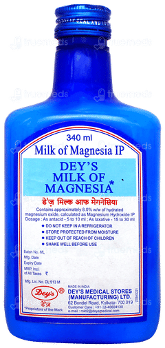 Deys Milk Of Magnesia 340ml Deys Milk Of Magnesia 340ml