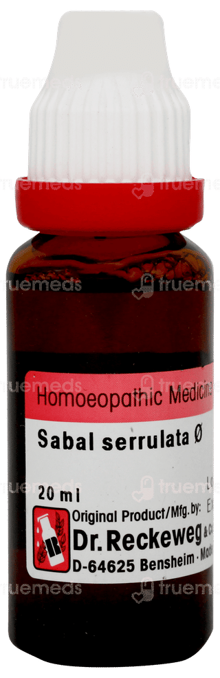 Dr Reckeweg Sabal Serrulata Q Mother Tincture 20ml