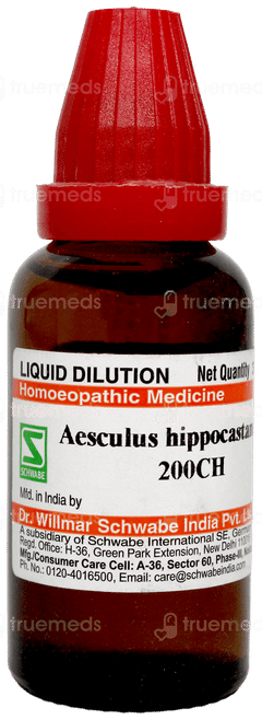 Dr Willmar Schwabe Aesculus Hippocastanum 200ch Dilution 30ml
