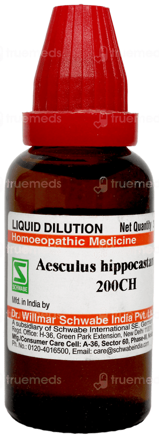 Dr Willmar Schwabe Aesculus Hippocastanum 200ch Dilution 30ml