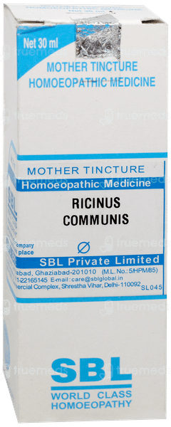 Sbl Ricinus Communis Q Mother Tincture 30ml