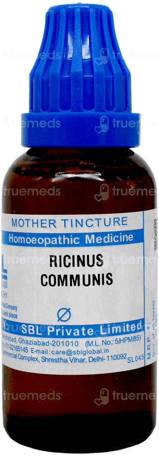 Sbl Ricinus Communis Q Mother Tincture 30ml