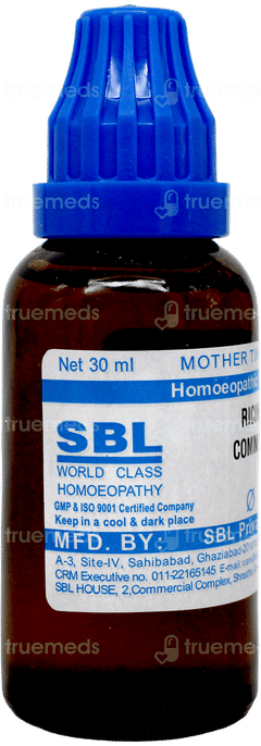 Sbl Ricinus Communis Q Mother Tincture 30ml
