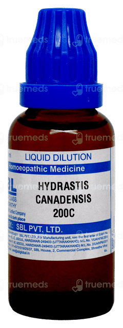 Sbl Hydrastis Canadensis 200c Liquid 30ml