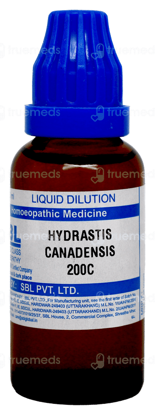 Sbl Hydrastis Canadensis 200c Liquid 30ml