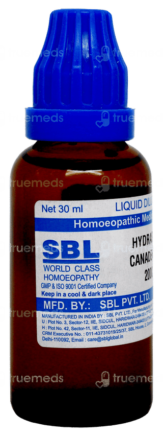Sbl Hydrastis Canadensis 200c Liquid 30ml