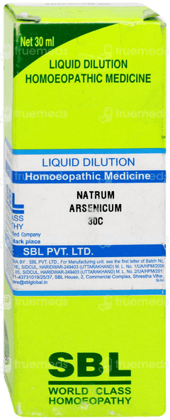 Sbl Natrum Arsenicum 30c Dilution 30ml