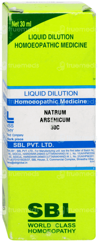 Sbl Natrum Arsenicum 30c Dilution 30ml