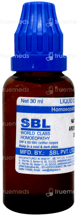 Sbl Natrum Arsenicum 30c Dilution 30ml
