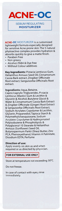Acne Oc Sebum Regulating Moisturizer 75gm