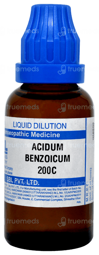 Sbl Acidum Benzoicum 200c Dilution 30ml