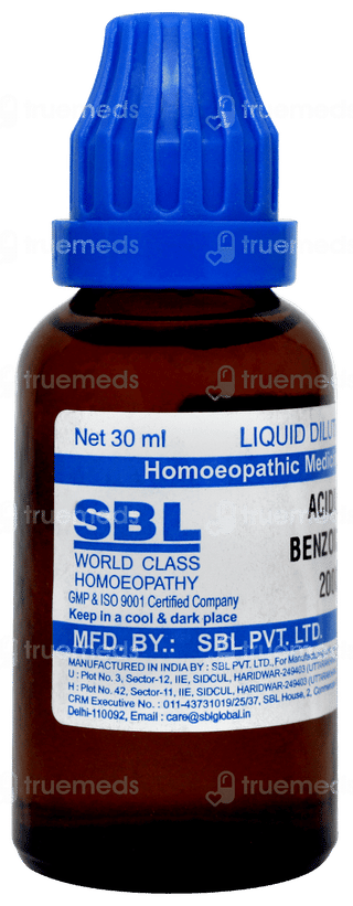 Sbl Acidum Benzoicum 200c Dilution 30ml