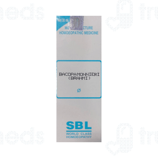 Sbl Bacopa Monnieri Brahmi Q Mother Tincture 30ml
