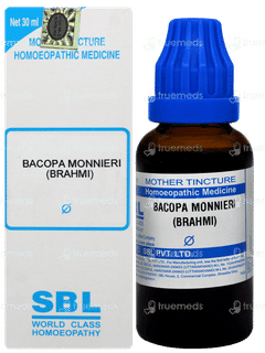Sbl Bacopa Monnieri Brahmi Q Mother Tincture 30ml
