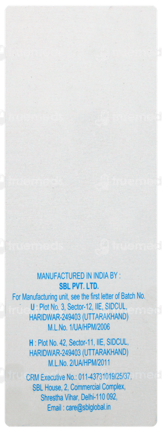 Sbl Bacopa Monnieri Brahmi Q Mother Tincture 30ml