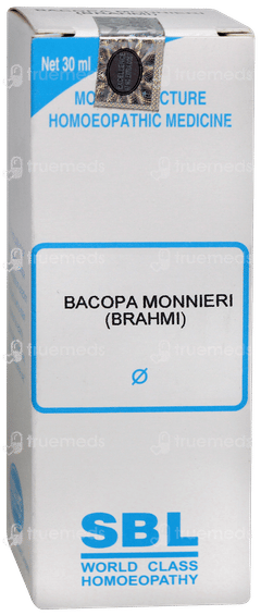 Sbl Bacopa Monnieri Brahmi Q Mother Tincture 30ml