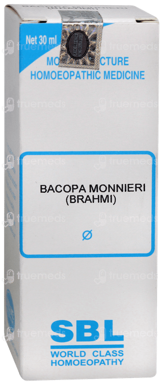 Sbl Bacopa Monnieri Brahmi Q Mother Tincture 30ml