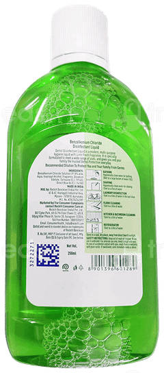 Dettol Multi Purpose Lime Fresh Disinfectant Liquid 250Ml Dettol Multi Purpose Lime Fresh Disinfectant Liquid 250Ml