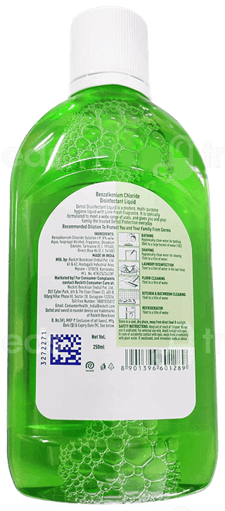 Dettol Multi Purpose Lime Fresh Disinfectant Liquid 250Ml