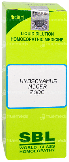 Sbl Hyoscyamus Niger 200c Dilution 30ml
