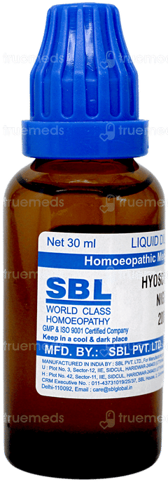 Sbl Hyoscyamus Niger 200c Dilution 30ml