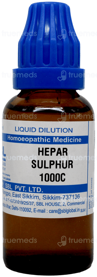Sbl Hepar Sulphur 1000c Dilution 30ml