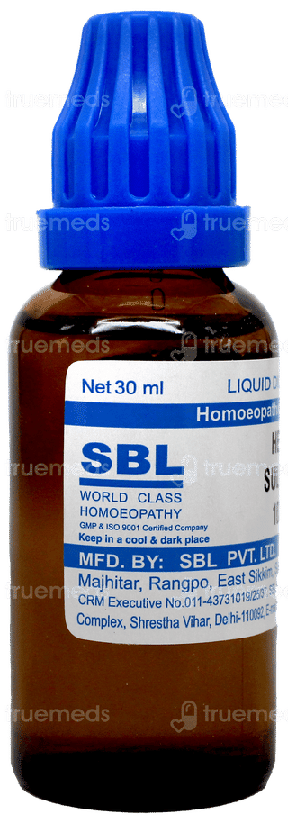 Sbl Hepar Sulphur 1000c Dilution 30ml