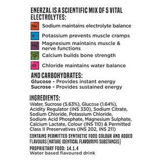 Enerzal Orange Flavour Electrolyte Drink 500Ml