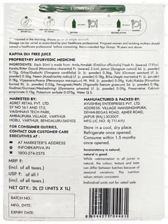 Kapiva Dia Foods Dia Free Juice 1 L Pack Of 2