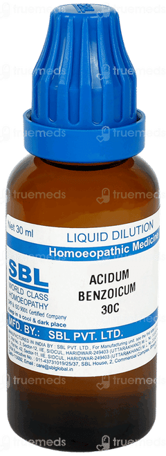 Sbl Acidum Benzoicum 30c Dilution 30ml