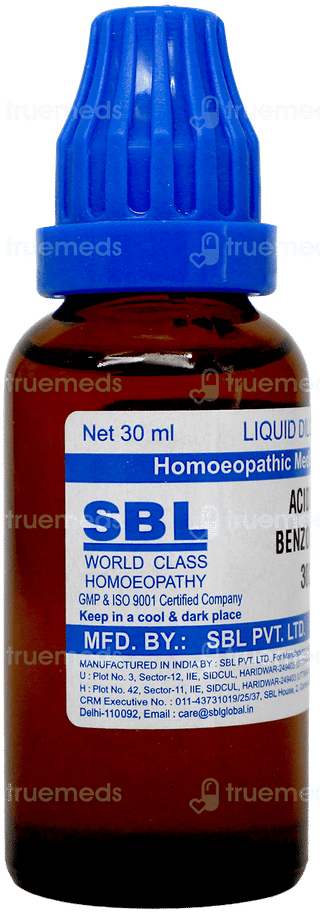 Sbl Acidum Benzoicum 30C Dilution 30Ml