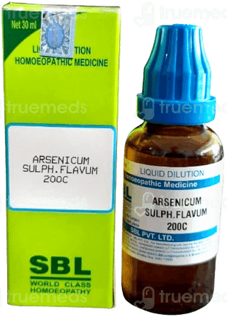 Sbl Arsenicum Sulph Flavum 200C Dilution 30Ml