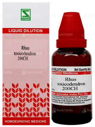 Dr Willmar Schwabe Rhus Toxicodendron 200Ch Dilution 30Ml