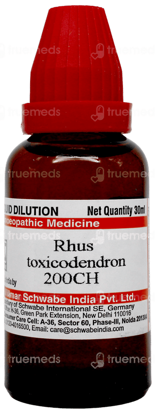 Dr Willmar Schwabe Rhus Toxicodendron 200Ch Dilution 30Ml