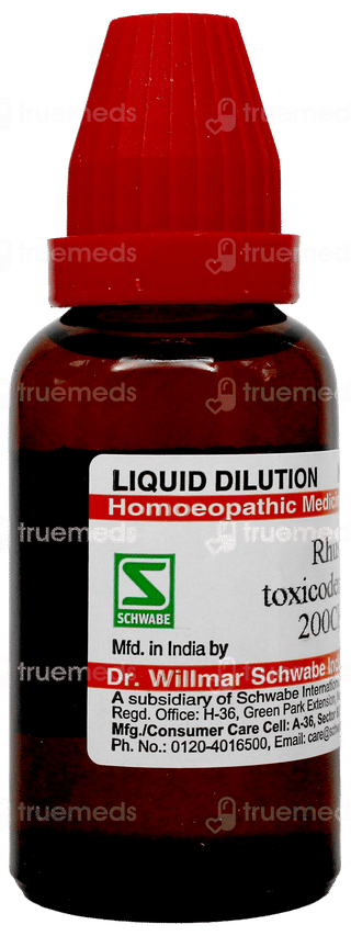 Dr Willmar Schwabe Rhus Toxicodendron 200Ch Dilution 30Ml
