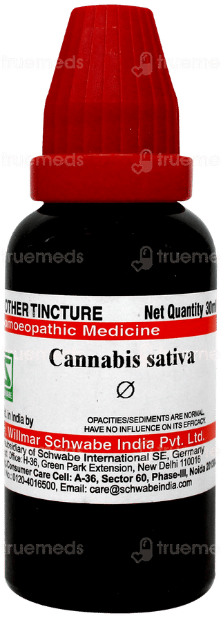 Dr Willmar Schwabe Cannabis Sativa Q Mother Tincture 30ml