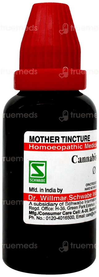 Dr Willmar Schwabe Cannabis Sativa Q Mother Tincture 30ml
