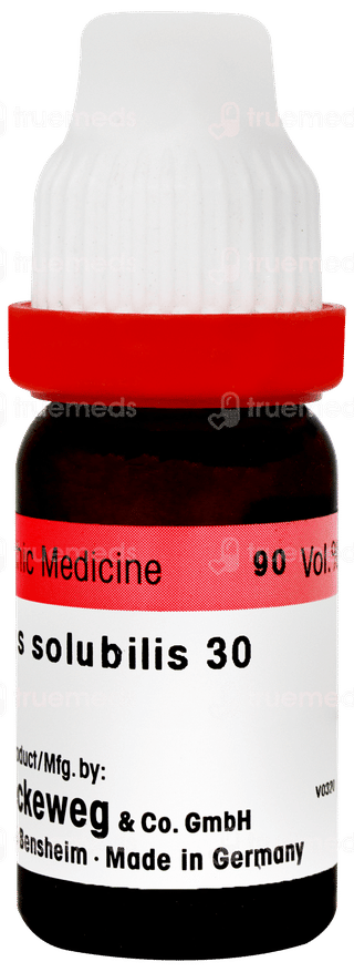 Dr Reckeweg Mercurius Solubilis 30 Dilution 11ml