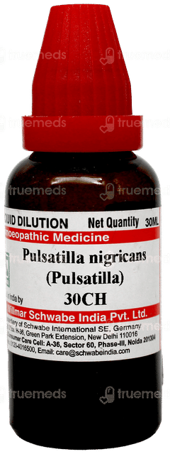 Dr Willmar Schwabe Pulsatilla Nigricans 30ch Dilution 30ml Dr Willmar Schwabe Pulsatilla Nigricans 30ch Dilution 30ml