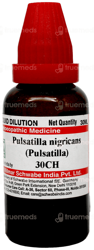 Dr Willmar Schwabe Pulsatilla Nigricans 30Ch Dilution 30Ml