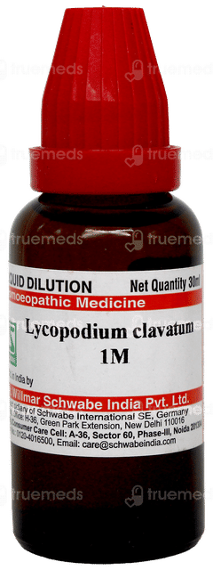 Dr Willmar Schwabe Lycopodium Clavatum 1M Dilution 30Ml