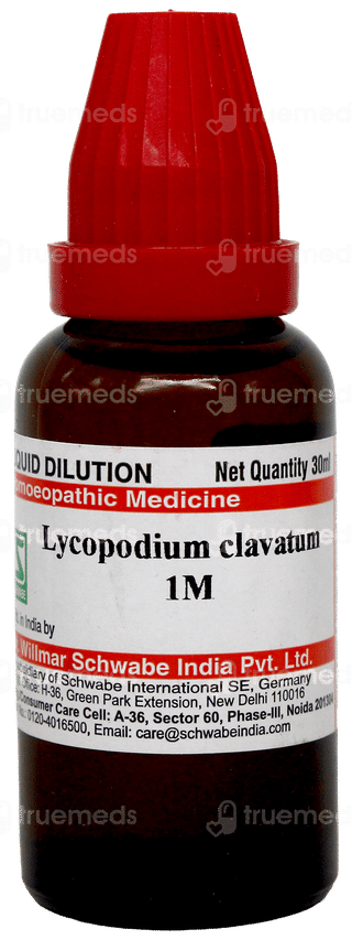 Dr Willmar Schwabe Lycopodium Clavatum 1M Dilution 30Ml