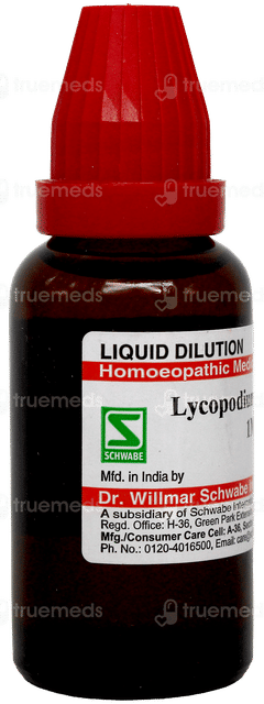 Dr Willmar Schwabe Lycopodium Clavatum 1M Dilution 30Ml