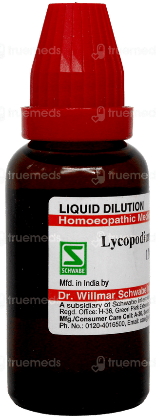 Dr Willmar Schwabe Lycopodium Clavatum 1M Dilution 30Ml