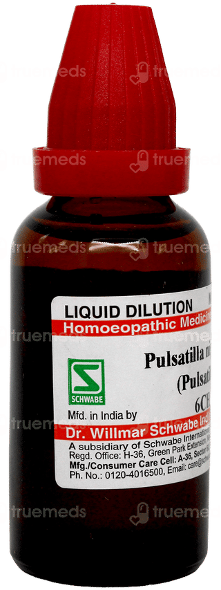 Dr Willmar Pulsatilla Nigricans (Pulsatilla) 6Ch Dilution 30Ml
