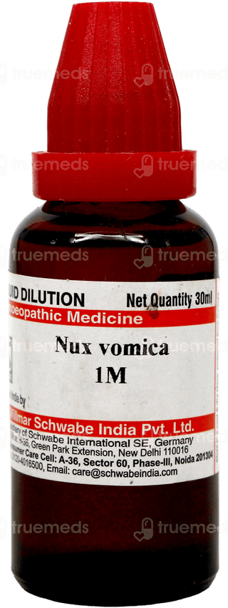 Dr Willmar Schwabe Nux Vomica 1M Dilution 30Ml