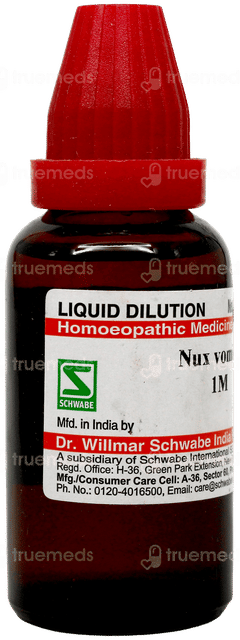 Dr Willmar Schwabe Nux Vomica 1M Dilution 30Ml Dr Willmar Schwabe Nux Vomica 1M Dilution 30Ml