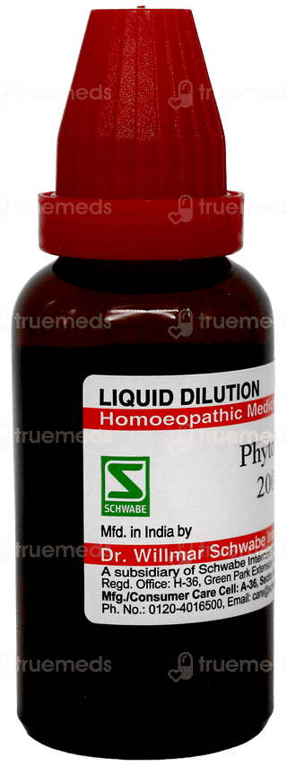 Dr Willmar Schwabe Phytolacca 200Ch Dilution 30Ml